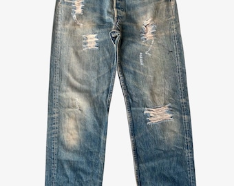 Vaqueros Levi’s 501xx vintage desgastados del 94, fabricados en EE. UU., cintura 30.