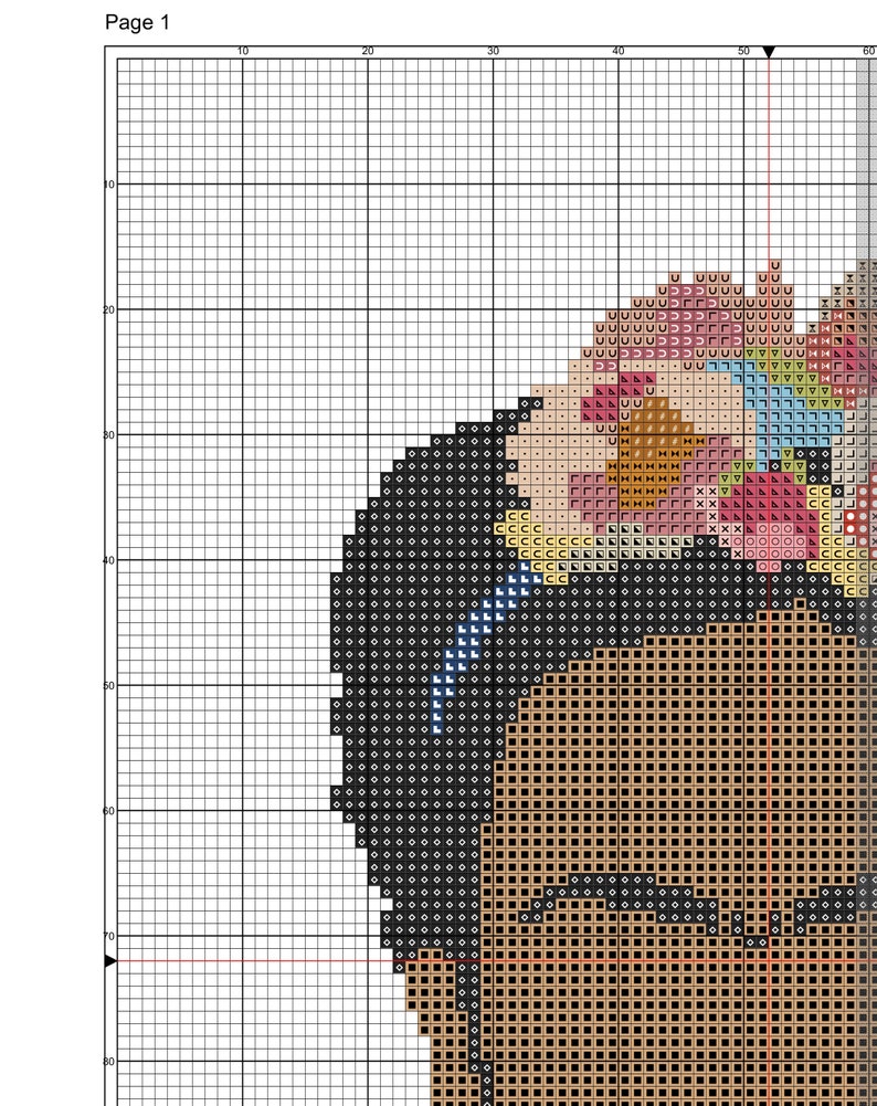 Frida Kahlo Cross Stitch Pattern PDF Needlepoint Pattern | Etsy