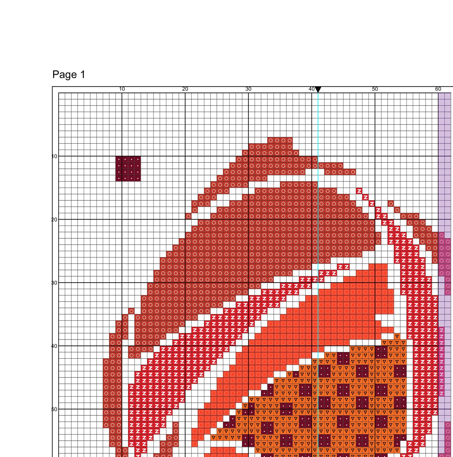 Art Deco flowers Cross Stitch Pattern PDF instant download Etsy