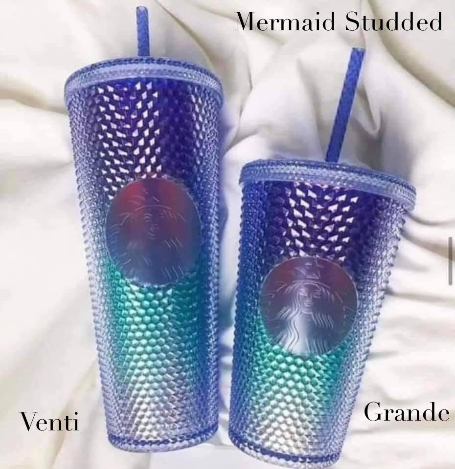 NEW SUMMER 2021 Mermaid Stud Tumbler |Honeycomb| Studded Tumbler| Dom…