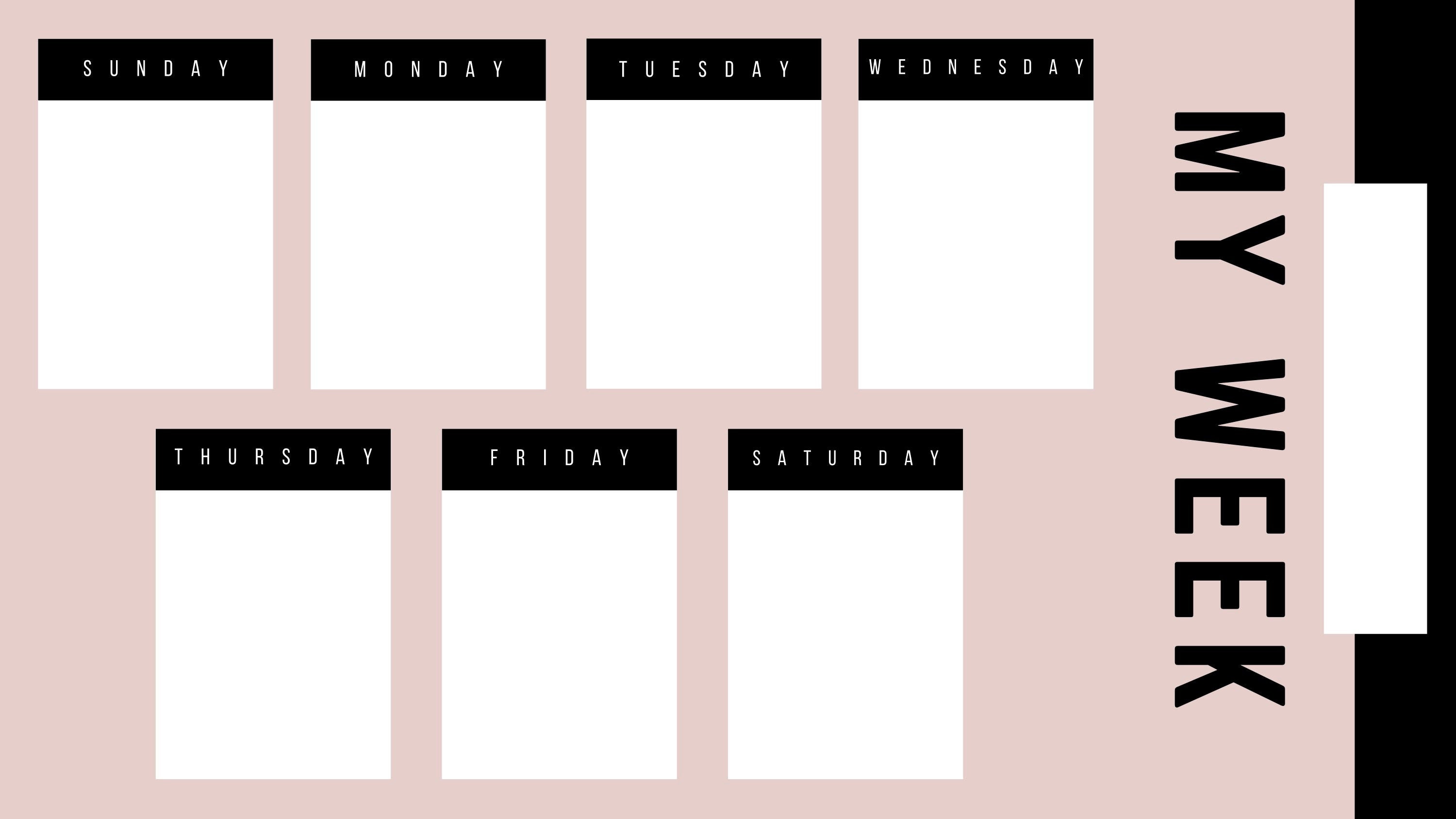 Modern Weekly Planner Etsy