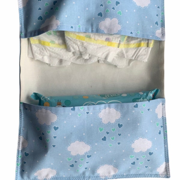 Nappy and Wipe Wallet| Baby Nappy Wallet| Children Wipe Holder| New Born Changing Nappy Bag, Nappy & Wipe Pouch| New Born Gift| Baby Shower