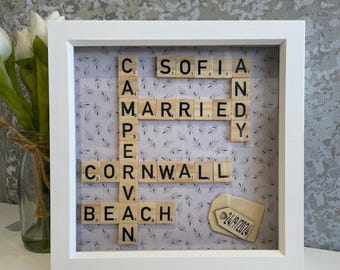 Personalised Scrabble Letter family Frame gift| Scrabble Letter Frame| Family Gifts for all Occasions| Family Scrabble Letter Gift| Frames