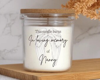 This Candle Burns In Loving Memory Of| In Loving Memory Candle| Memorial Candles| Remembrance Candle| Forever In Our Hearts| Memorial Gift