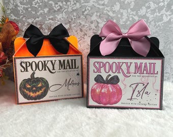 Spersonalizowane pudełko na smakołyki na Halloween: upiorny prezent pocztowy dla dzieci