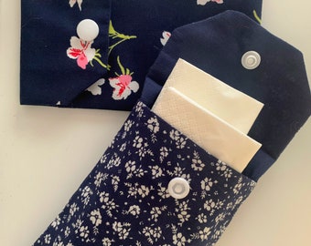 Pocket Tissue Holder| Tissue Packet Pouch| Fabric Tissue Case| Handbag Tissue Holder