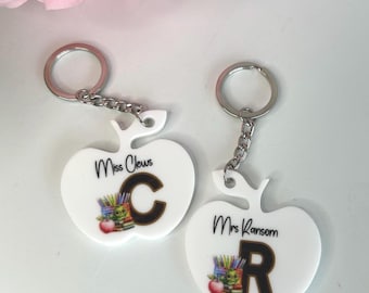 Personalised Teacher Thank You Keyring| Personalised Name Keyring| Thank You Gift For Teachers| End Of School Year Gift| Teaching Assistant