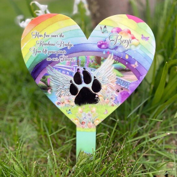 Pierre Commémorative Personnalisable Pour Chien Ou Chat – Avec Photo, Nom, Texte, Résistante Aux Intempéries - 10