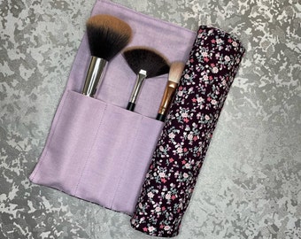 Makeup Brush Holder, Make-Up Brush Roll, Make-Up Brush Wrap, Cosmetic Brush Holder, Makeup Pouch, Brushes, Makeup Gift, Make-Up Travel Wrap