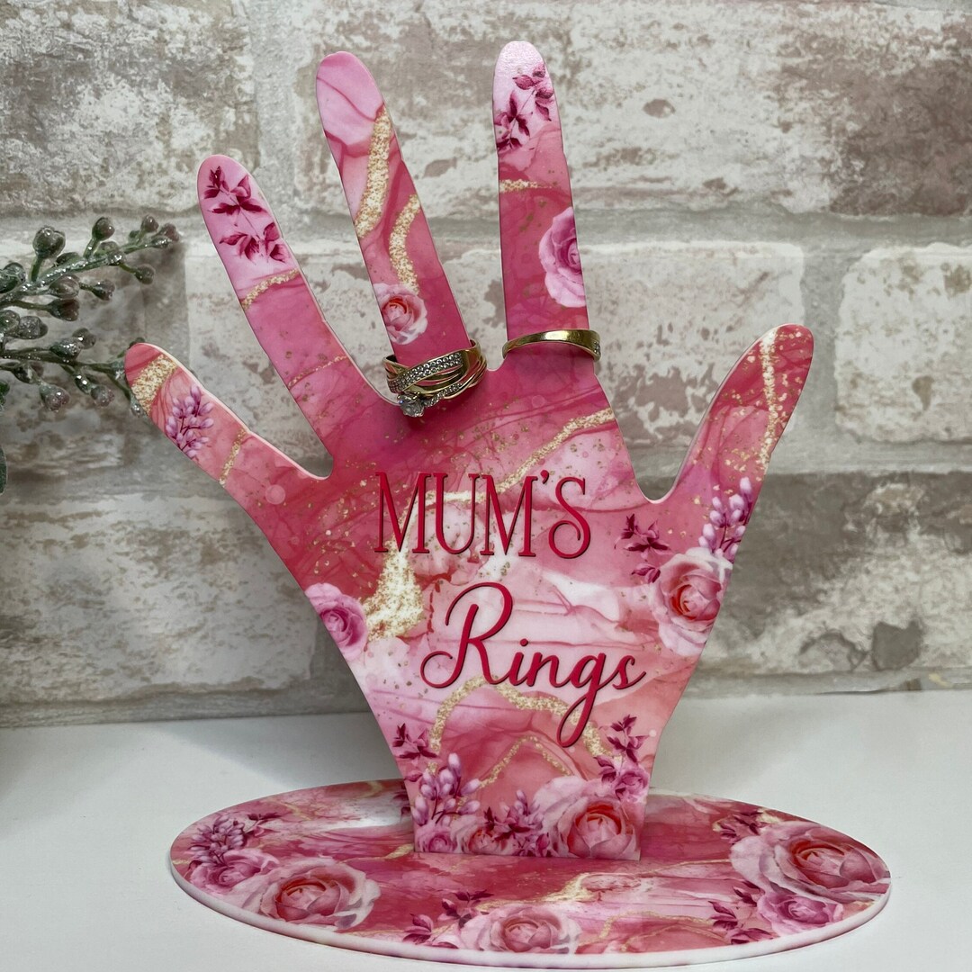 Personalized Hand Ring Holder: Jewelry Organizer Display - Etsy