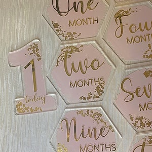 Discos de hitos para los primeros meses del bebé/Accesorios para fotos de bebés