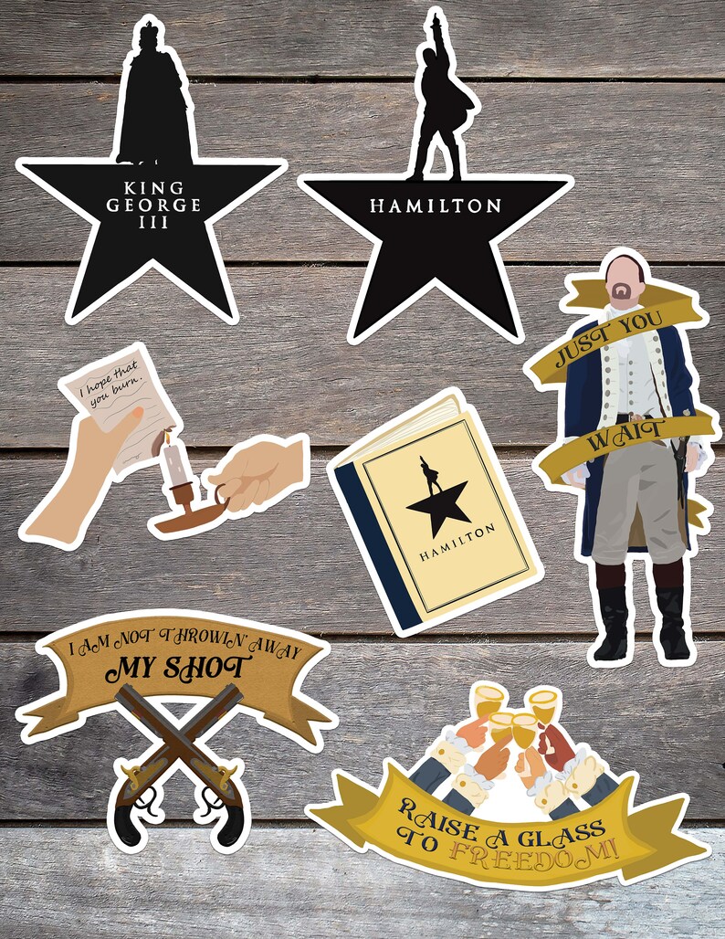 22 Pcs Hamilton Sticker Pack Broadway Musical Great Funny Etsy