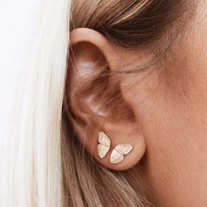 Schmetterling Flügel Ohrringe Halbflügel Ohrstecker Ohrstecker Ohrringe für Frauen Gold Ohrringe Geschenk für Sie Schmetterling Flügel Ohrringe Halbflügel Ohrstecker Ohrstecker Ohrringe für Frauen Gold Ohrringe Geschenk für Sie