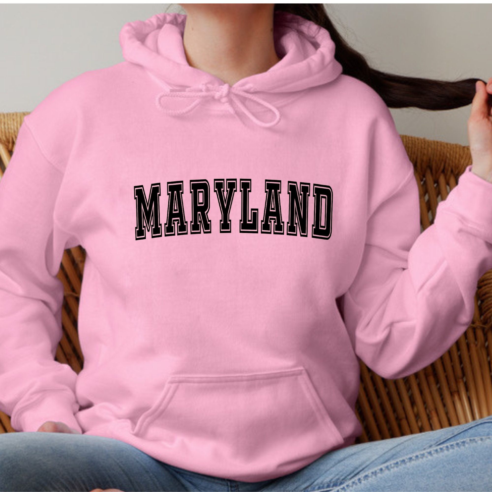Maryland Sweatshirt State Sweatshirt Maryland Hoodie Etsy