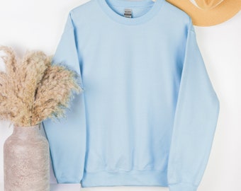 plain white crew neck sweatshirt