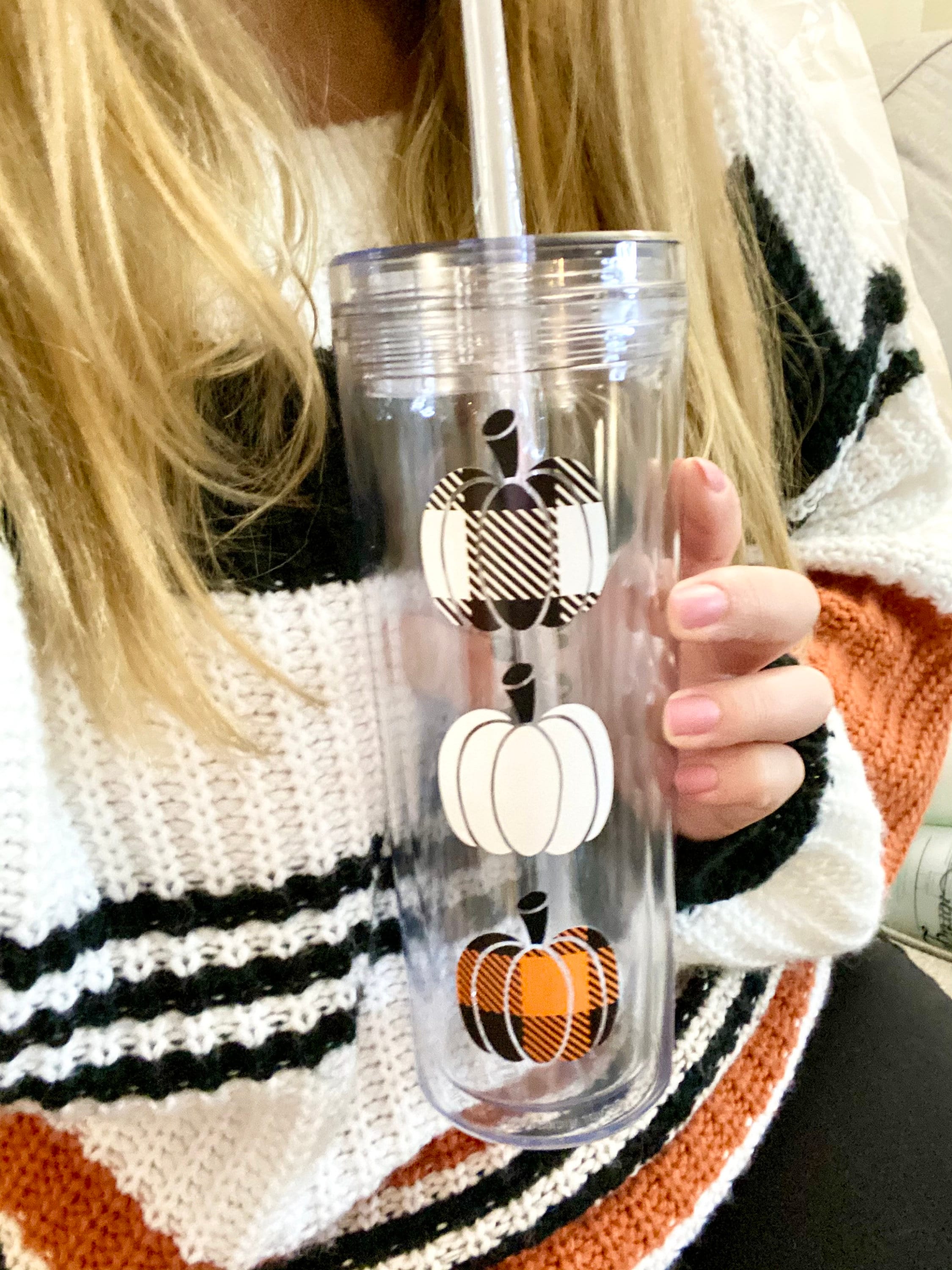 Personalized Halloween Tumbler Halloween Tumbler Pumpkin Etsy