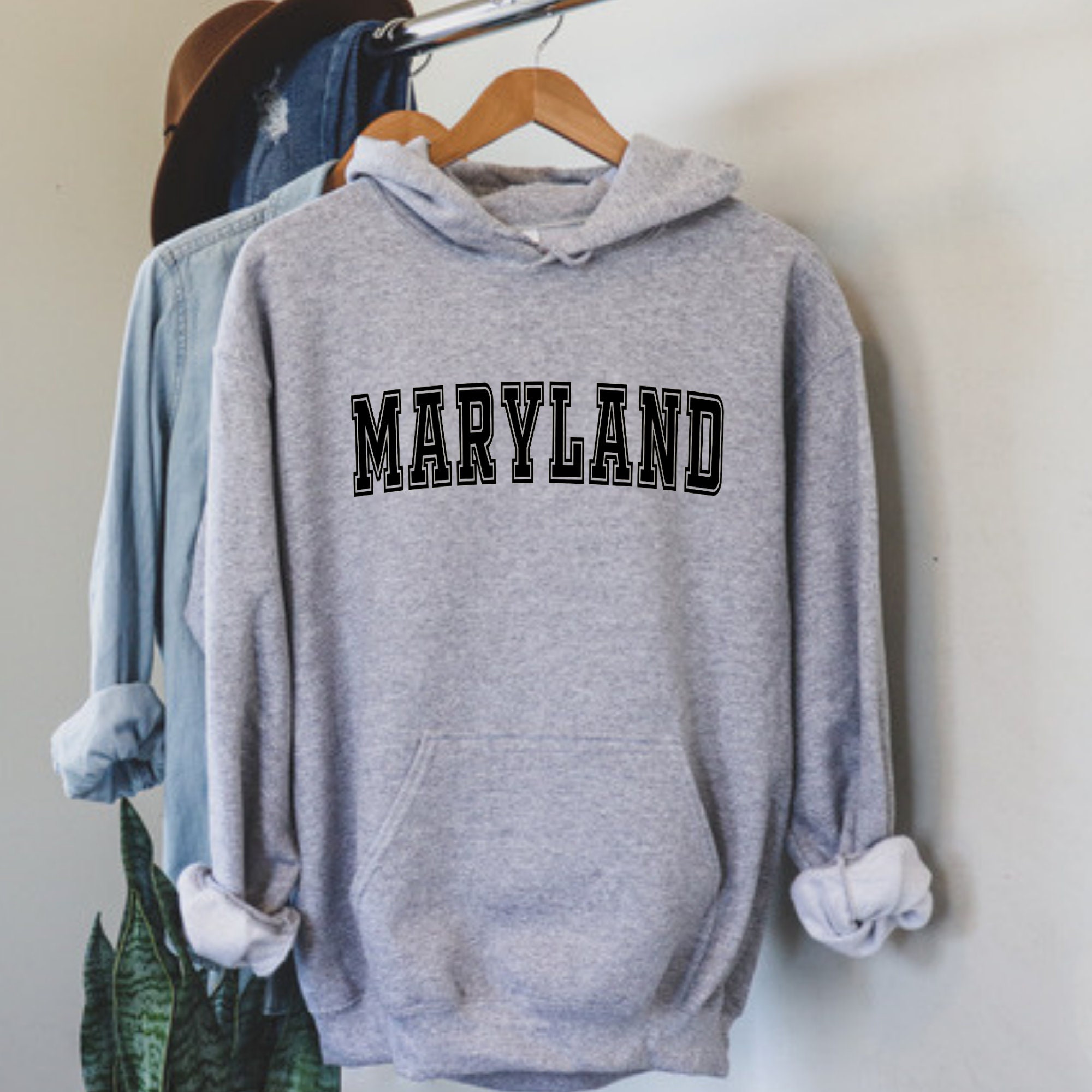 Maryland Sweatshirt State Sweatshirt Maryland Hoodie Etsy