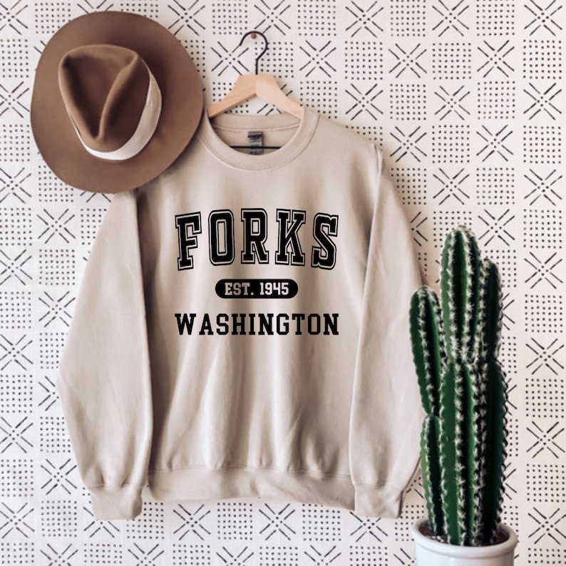 Twilight Sweatshirt Twilight Forks Sweatshirt Team Etsy