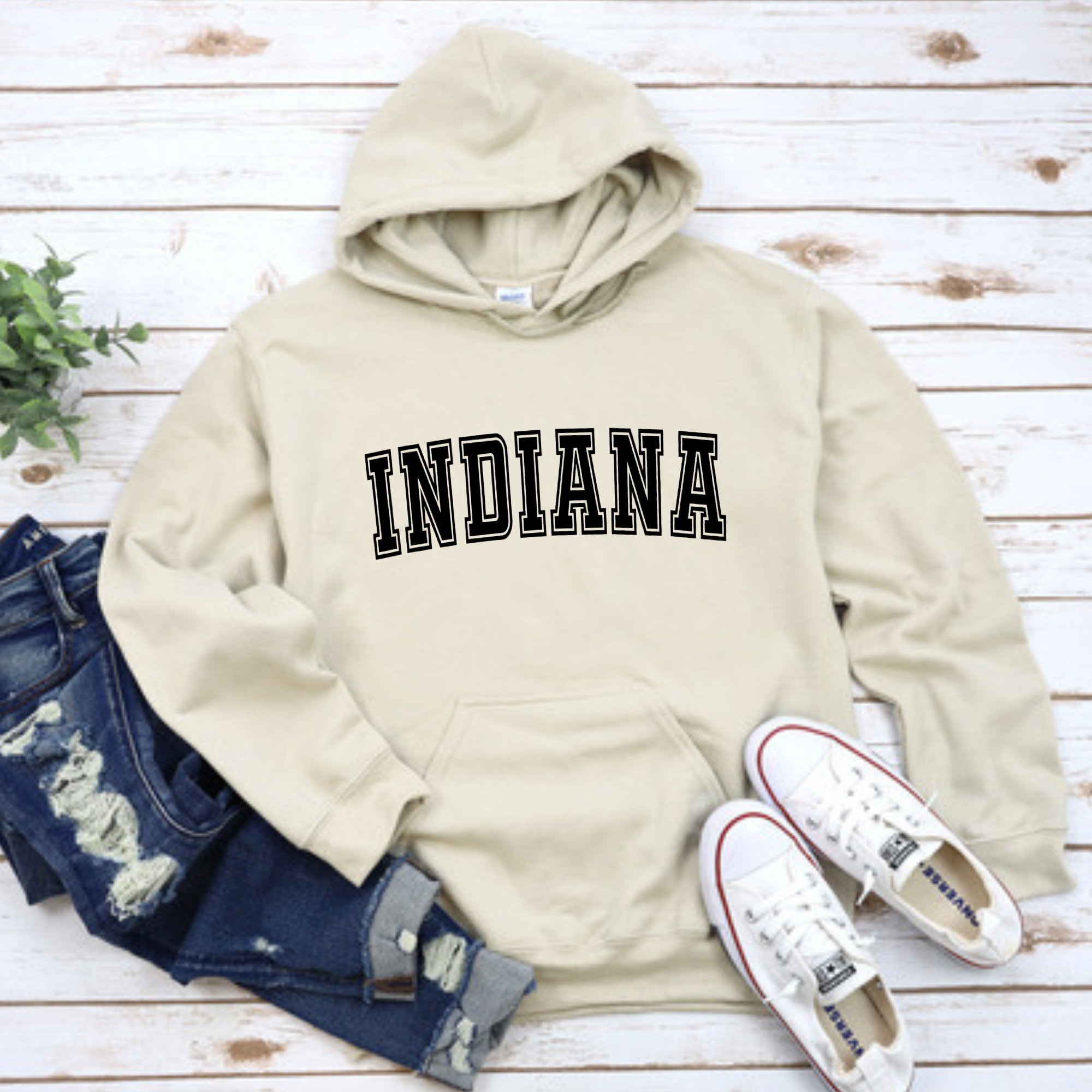 Indiana Sweatshirt State Sweatshirt Indiana Hoodie Etsy