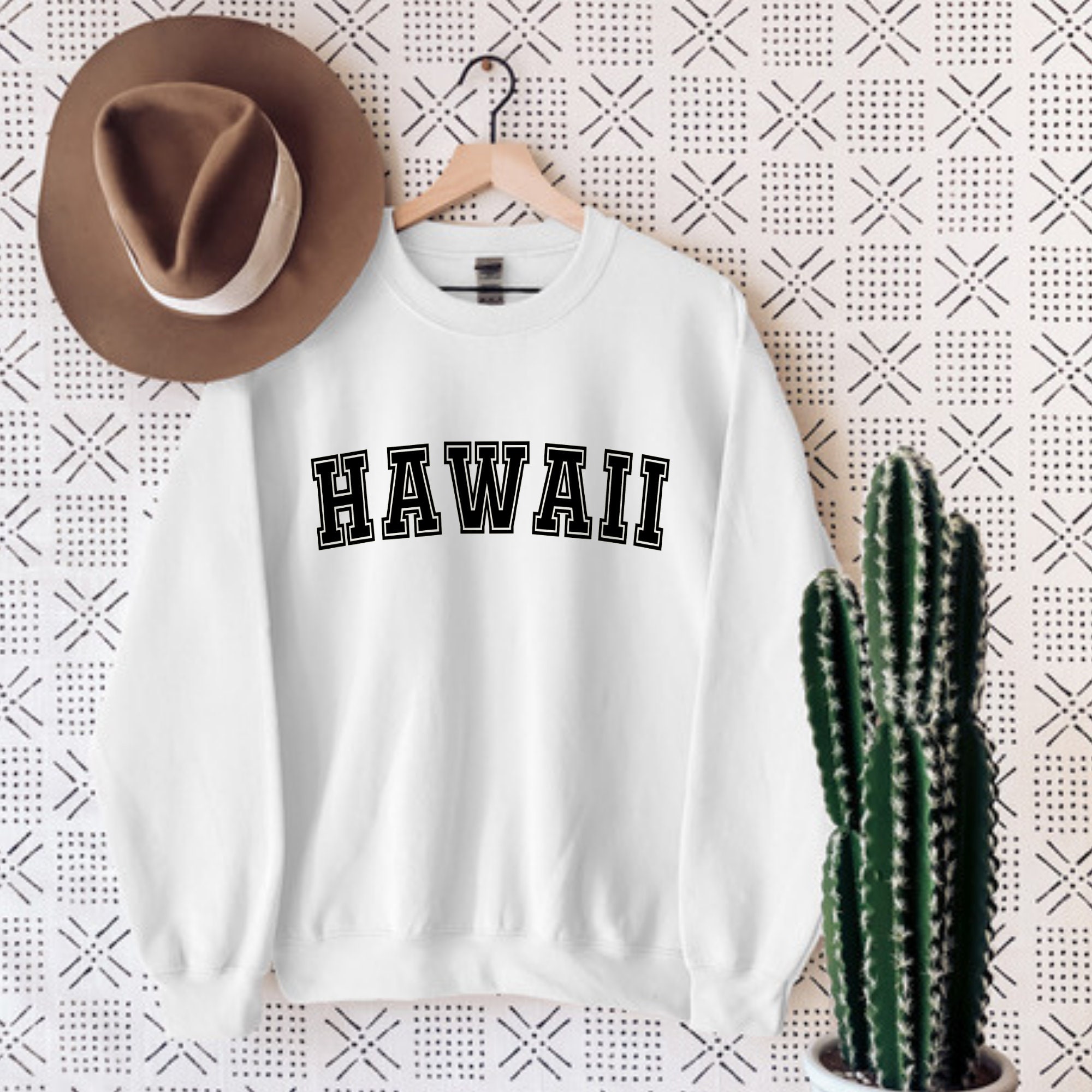 Hawaii Sweatshirt State Sweatshirt Hawaii Crewneck Etsy