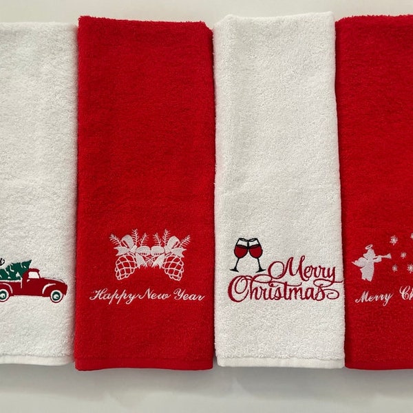 Christmas Towels Etsy
