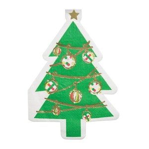 Large Christmas Tree Shaped Napkins