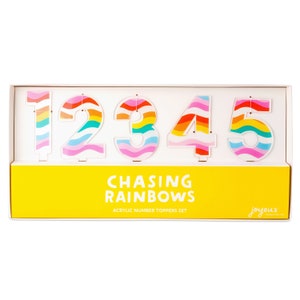 Chasing Rainbows Acrylic Number Set