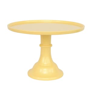 Daisy Yellow Melamine Cake Stand | Pastel Cake Stand | Party Dessert Pedestal