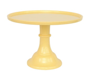 Daisy Yellow Melamine Cake Stand | Pastel Cake Stand | Party Dessert Pedestal