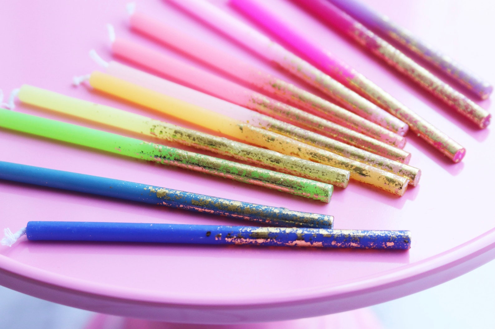 Rainbow Birthday Candles Etsy