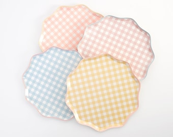 8 Ct. Colorful Plaid Easter Square Dinner Party Paper Plates 8 Ct. Colorful Plaid Easter Square Dinner Party Paper Plates