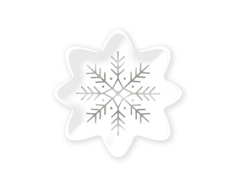 snowflake plates
