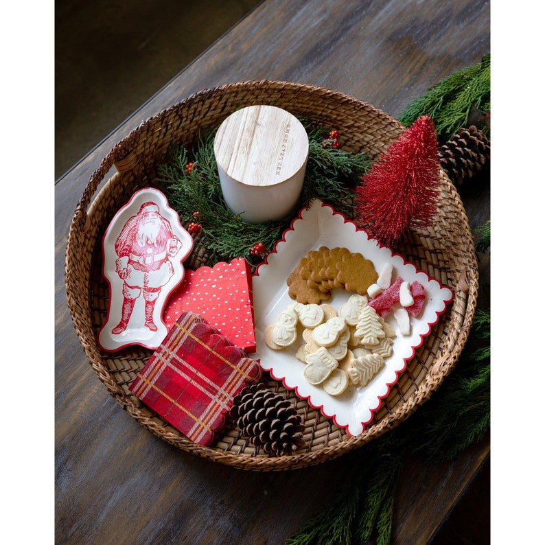 thepompompartyshop Dear Rudolph Snow Cocktail Napkin - Thumbnail 2