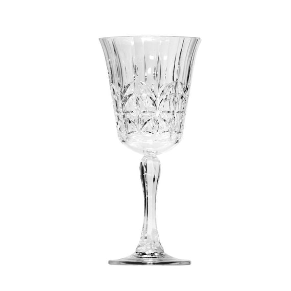 Cut Crystal Acrylic Wine Glass 