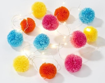 Boho pom pom lichtslingers