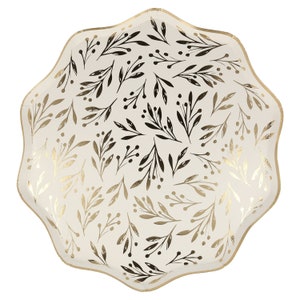 Gold Leaf Dinner Plates