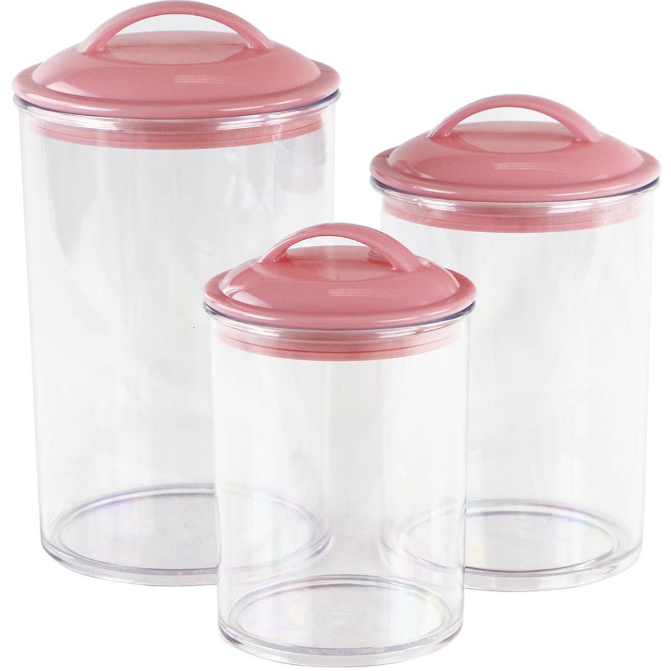 Reston Lloyd 6pc Acrylic Canister Set Pink