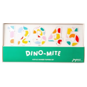 Dino-mite Dinasour Acrylic Number Set