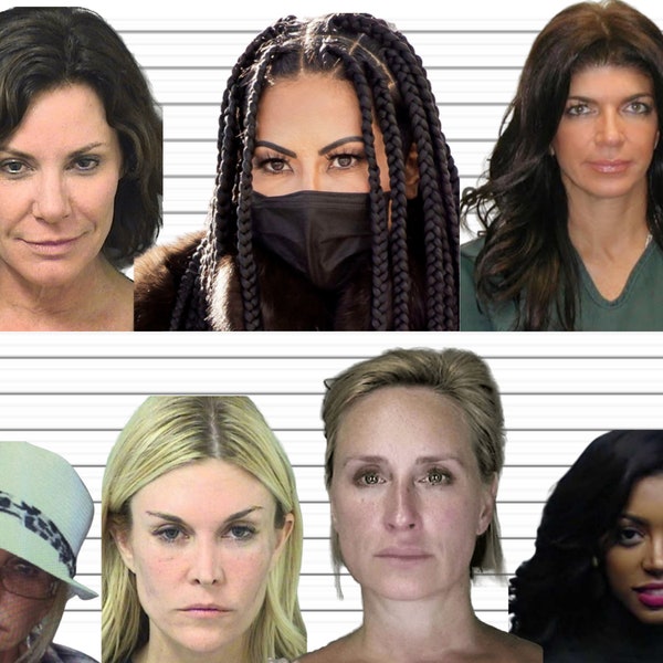 Real Housewives Mugshot Puzzle Jen Shah Teresa Giudice Luann De Lesseps Kim Richards Sonja Morgan Tinsley Mortimer Porsha Williams