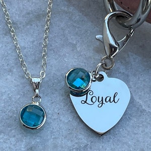 Pet collar charm, dog collar charm, matching dog and owner, loyal charm, heart charm, dog lover gift, dog owner gift, dog charms, let ID tag