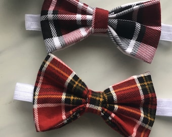 Christmas bow tie for dog, dog bow tie, Christmas bow tie for cat, pet bow tie, holiday pet bow tie, Christmas collar, holiday bow tie,