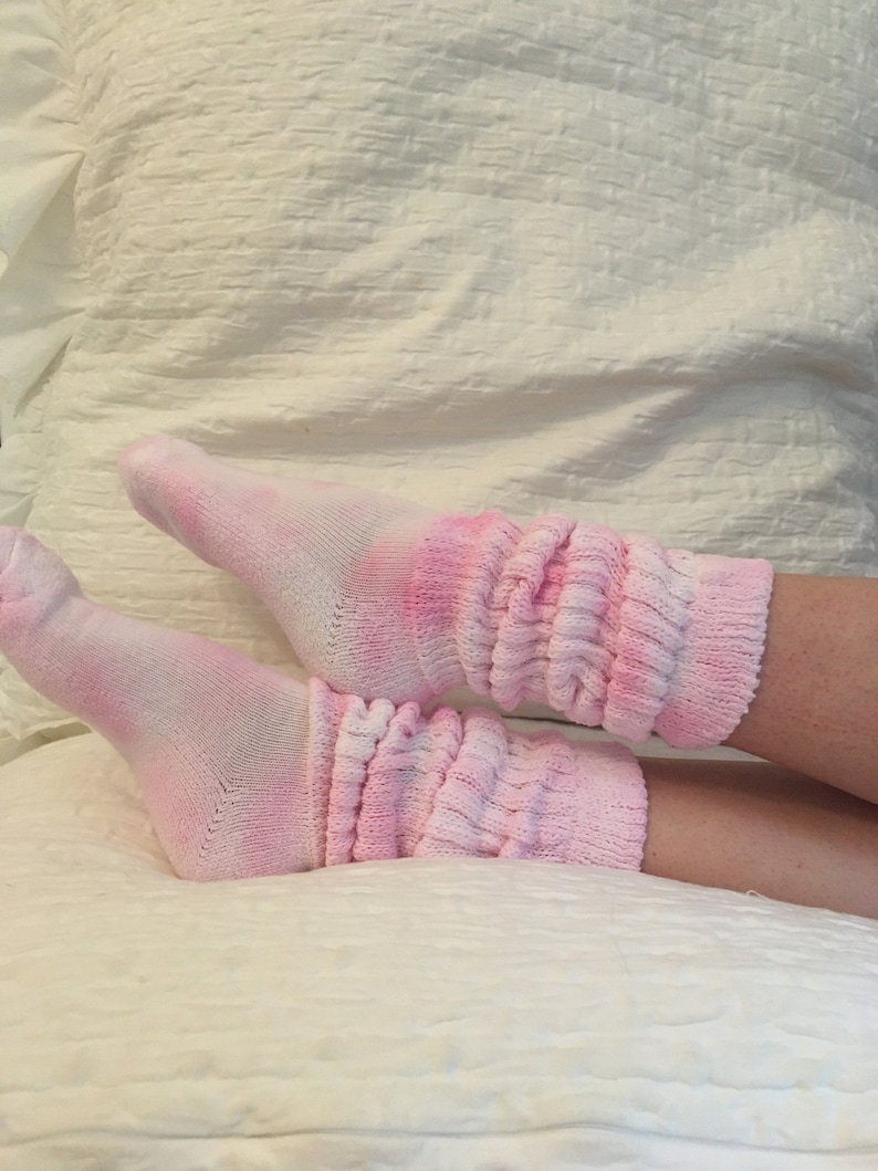 Tie Dye Scrunch Socks/ Slouch Socks Gift for Her Lounge Etsy
