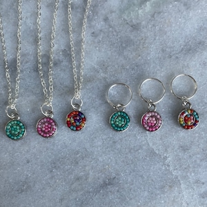 Matching pet and owner jewelry set, pet collar charm, dog collar charm, matching pet jewelry, collar charm, beaded charm