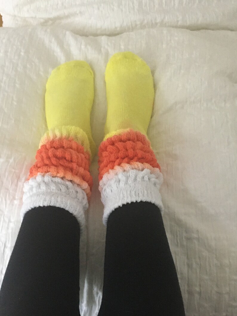 halloween lounge socks dog lover pet lover marching pet owner candy corn tie dye dog halloween socks Candy Corn Socks scrunch socks