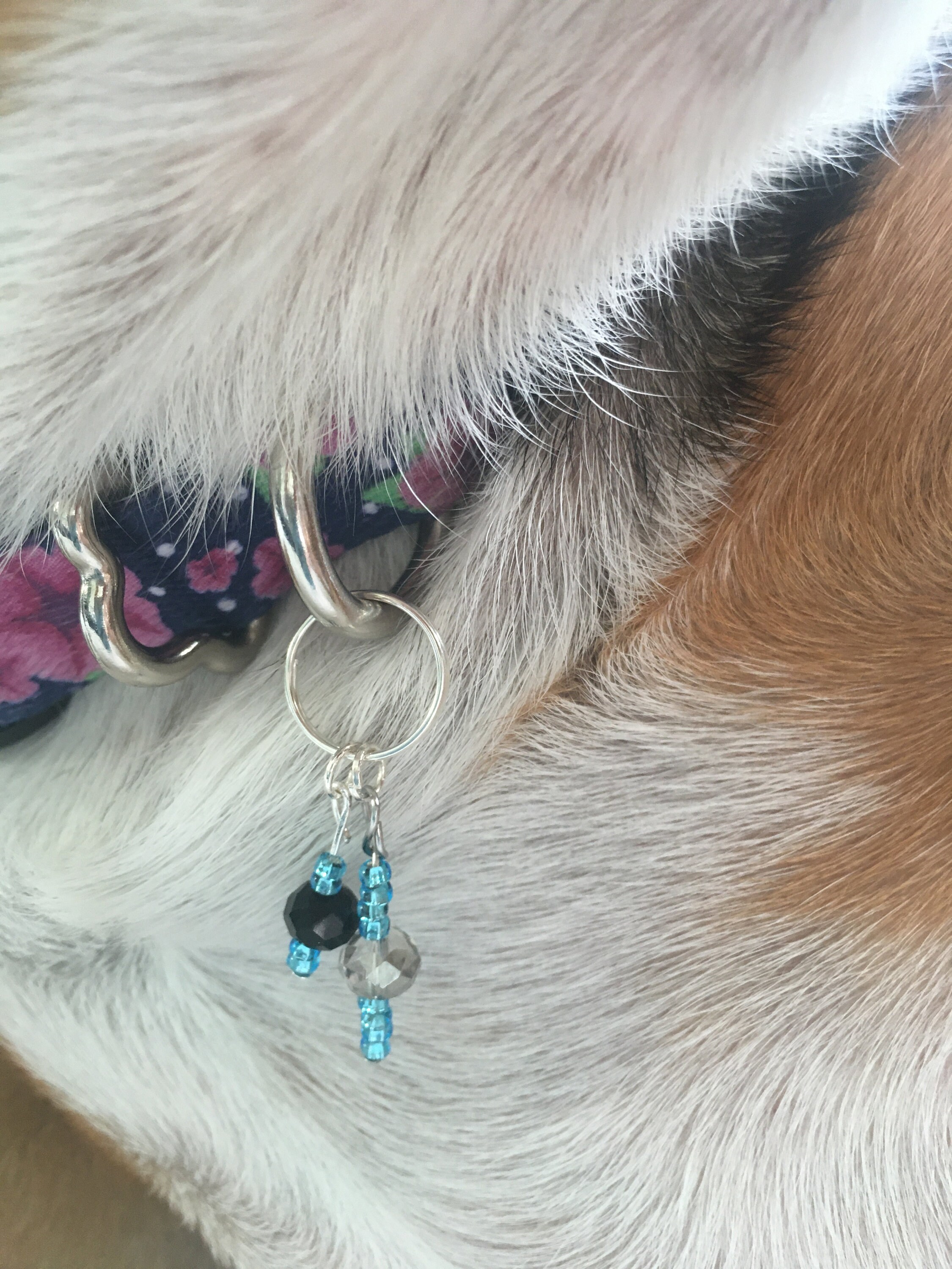 Beaded Dog Charm Pet collar charm Beaded charm Customized Etsy