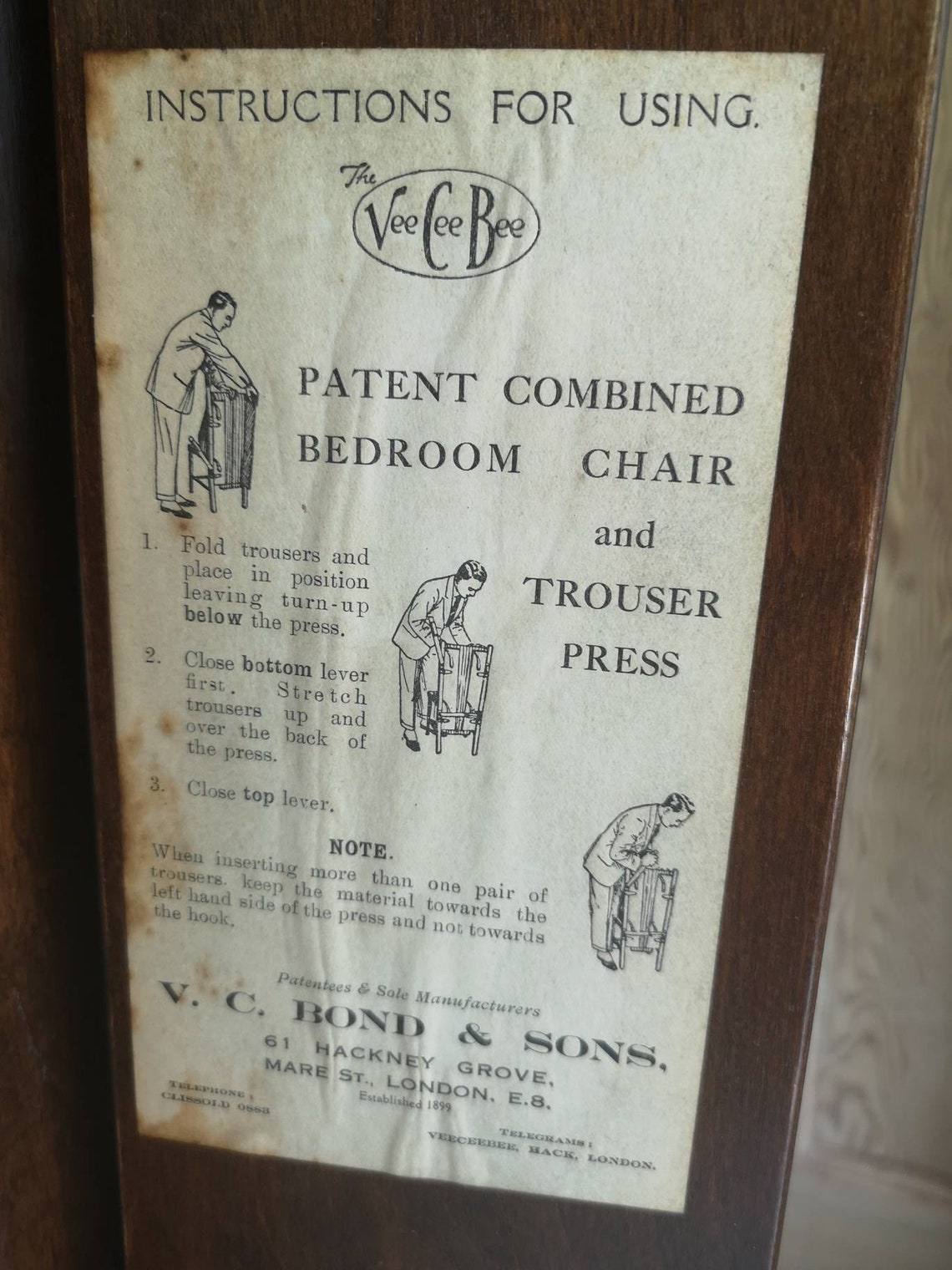 Boutique Gentleman's Chair/trouser Press 1940s Cary Etsy