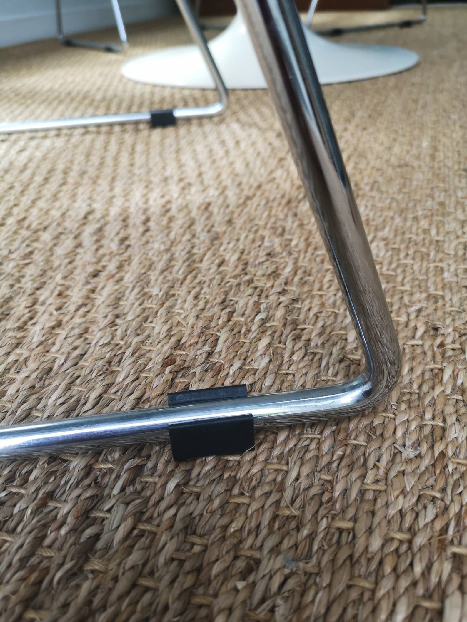 Mid Century Solid Chrome Wire Chairs by Rudi Verelst for Etsy