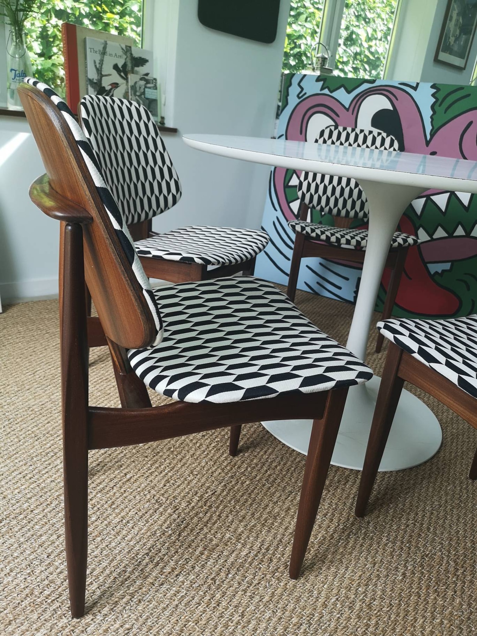 Set of 4 Elliots of Newbury Mid Century Solid Teak Dining Etsy Italia