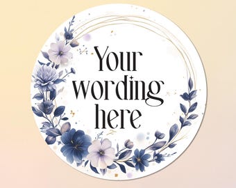 Custom text stickers, circular, circle, personalised stickers, Packaging stickers, event, business, wedding stickers, hen stickers