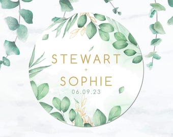 Custom Wedding text stickers, circular, circle, personalised stickers, Packaging stickers, event, business, wedding stickers, hen stickers